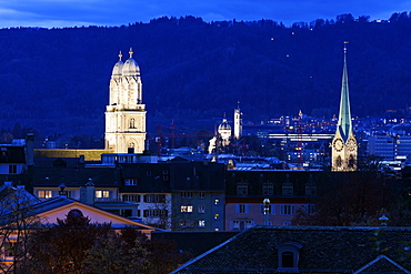 Churches of Zurich, Switzerland, Zurich, Churches of Zurich, Grossmunster, Fraumunster