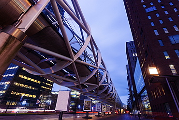 Elevated railway track, Netherlands, South Holland, Hague, 