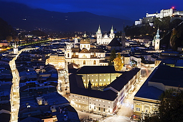 Churches in old town, Austria, Salzburg, Churches