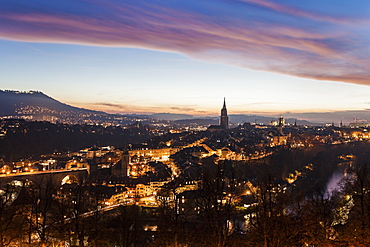 Old town at sunset, Switzerland, Bern-Mittelland, Bern