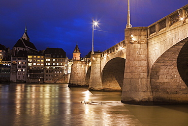 Mittlere Bridge, Switzerland, Basel-Stadt, Basel