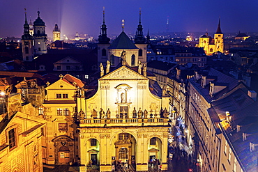 Church at night, Czech Republic, Prague