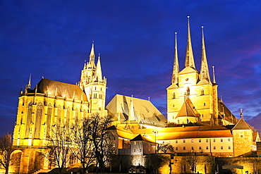 Church of St. Severus and Cathedral of St. Mary Domberg, Germany, Thuringia, Erfurt, Churches of St Severus, Cathedral of St. Mary Domberg