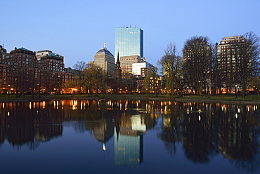 Copley Square at sunset, USA, Massachusetts, Boston, Copley Square