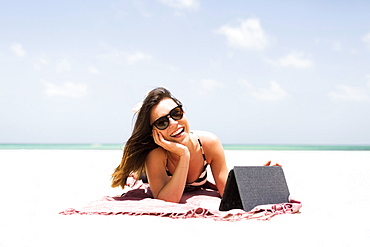 Woman on beach