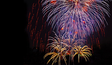 Independence Day celebration with fireworks