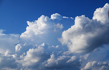 Cumulus clouds on sky