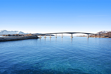 Bridge between islands in Tromso, Norway