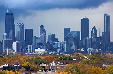 Skyline of Chicago, Illinois, USA