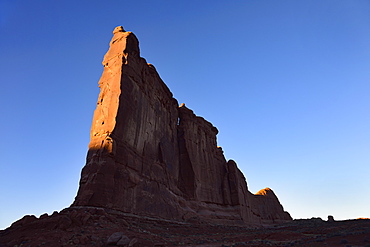 Courthouse Towers at sunset in Arches National Park, Utah, USA