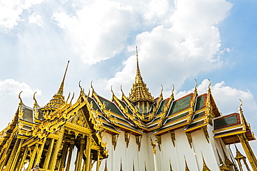 Low angle view of Wat Phra Kaew in Bangkok, Thailand