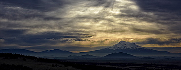 Mount Shasta at sunset in California, USA