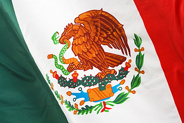 Close up of Mexican flag