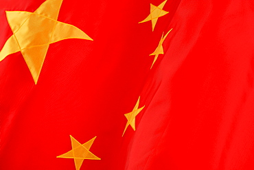 Close up of Chinese flag