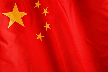 Close up of Chinese flag