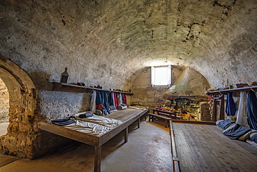 Dormitory in Castillo de San Marcos in St. Augustine, USA