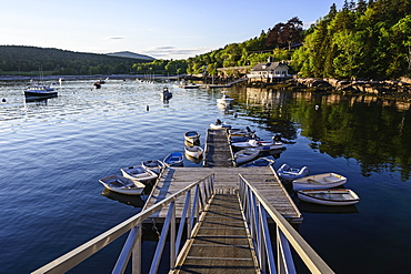 Jetty on Seal Harbor, Acadia National Park, Mount Desert Island, USA