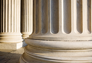 Columns at the Lincoln Memorial Washington DC USA