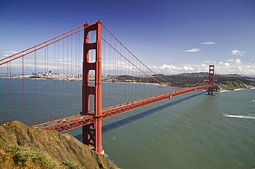 Panorama of Golden Gate Bridge San Francisco California USA