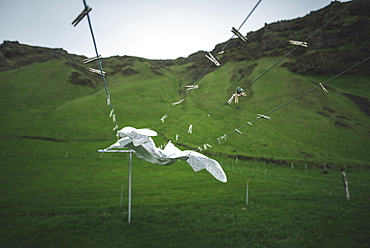 Clothesline by mountain