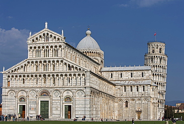 Leaning Tower of Pisa and Piazza dei Miracoli in Tuscany, Italy