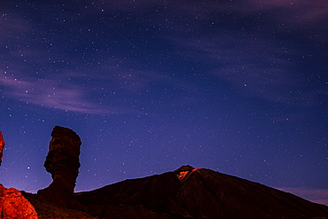 Mount Teide at night in Tenerife, Spain