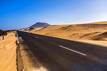 Africa, Empty road in desert