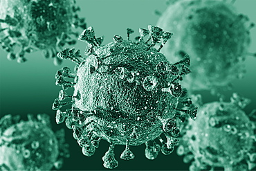 Digitally generated image of Coronavirus