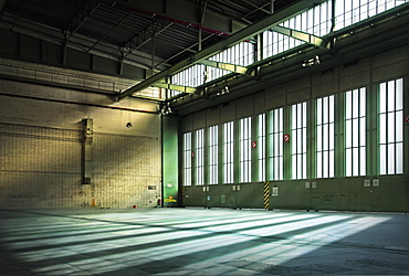 Germany, Berlin, Interior of abandoned Tempelhof Airport