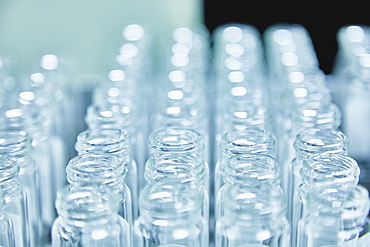 Bottles or test tubes in container