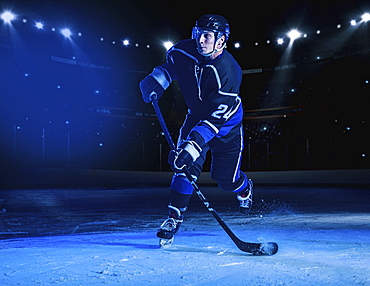 Hockey player on ice