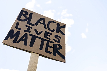 Black Lives Matter protest sign