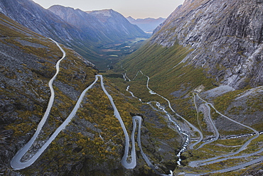 Norway, Andalsnes, Trollstigen, Scenic view of Trollstigen road