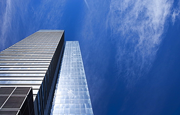 Modern office building and blue sky