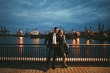 Ukraine, Couple on date at waterfront