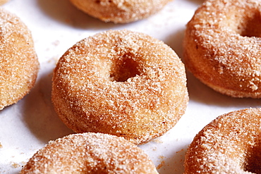 Close-up of donuts