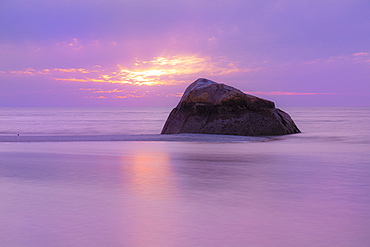 USA, Massachusetts, Cape Cod, Orleans, Sunset at Rock Harbor Beach