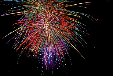 Fireworks on night sky