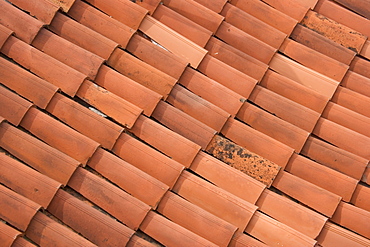 Terracotta roof tiles Italy