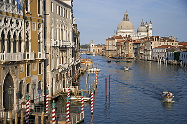 Grand Canal and Santa Maria Della Salute Church Venice Italy