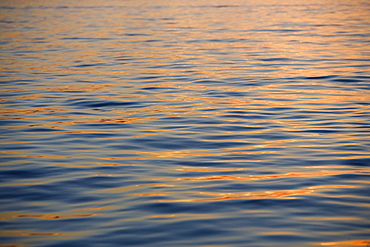 Subtle sunshine on water