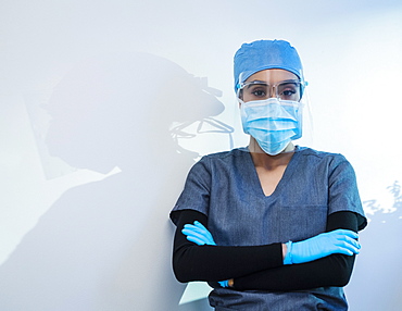 Female doctor ready for surgery