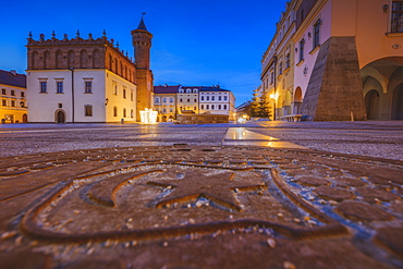 Poland, Lesser Poland, Tarnow, Pavement on old town square