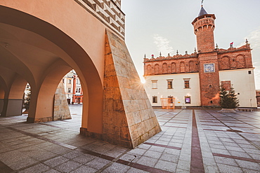 Poland, Lesser Poland, Tarnow, Arcades in old town area