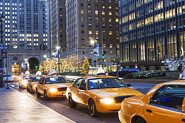 Taxi stand, New York City, USA