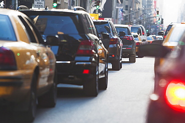 Street traffic, New York City, USA