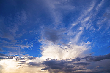 Clouds on blue sky