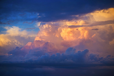 Clouds on blue sky