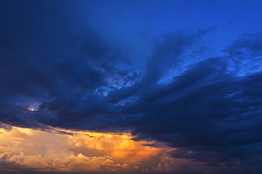 Clouds on blue sky