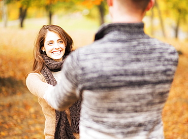 Couple in Central Park, USA, New York State, New York City